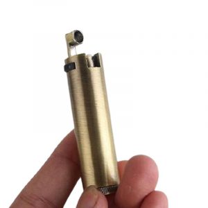 Briquet Ancien À Mèche Or
